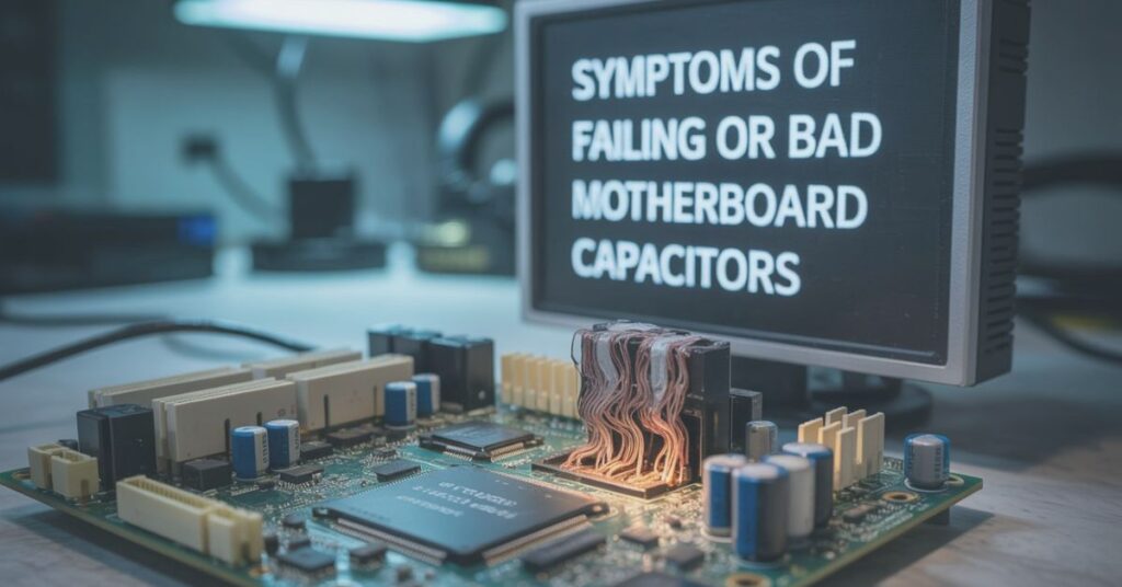 Symptoms of Failing or Bad Motherboard Capacitors