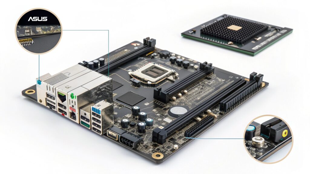 asus proart motherboard temperature sensor location