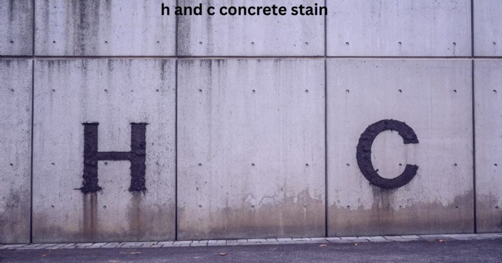 h and c concrete stain​