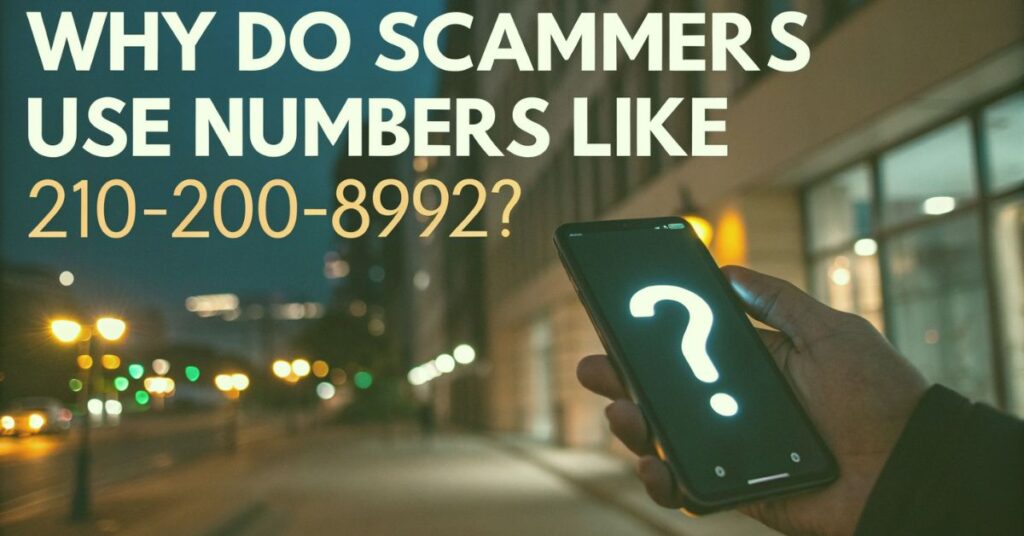 Why Do Scammers Use Numbers Like 210-200-8992?