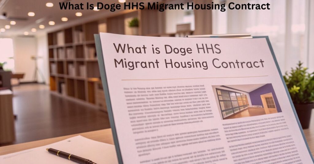 What Is Doge HHS Migrant Housing Contract